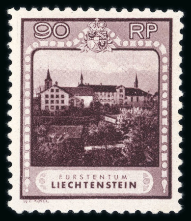 Stamp of Liechtenstein 1912-1935, Nice lot on a double sided stockpage