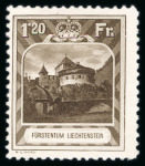 Stamp of Liechtenstein 1912-1935, Nice lot on a double sided stockpage