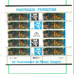 Stamp of Colonies françaises » Polynésie Polynésie : 1985-1992, bel ensemble de timbres et séries tous en feuilles entières