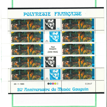 Stamp of Colonies françaises » Polynésie Polynésie : 1985-1992, bel ensemble de timbres et séries tous en feuilles entières