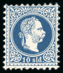 Stamp of Austria » Austrian Levant 1867 10s blue, perf.9 1/2, mint n.h.