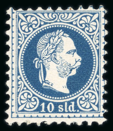 Stamp of Austria » Austrian Levant 1867 10s blue, perf.9 1/2, mint n.h.