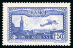 Stamp of France » Poste Aérienne France poste aérienne : 1930, YT n° 6b superbe nuance outremer vif *.