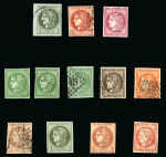 Stamp of France » Emission de Bordeaux 1870 1870, Y&T n° 48d belle nuance rouge-sang clair oblitéré,