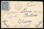 Stamp of Colonies françaises » Colonies Générales 1879, Lettre d'Indochine pour Orange (Vaucluse) affranchie