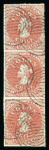 Stamp of Chile 1853-1860 Old-time collection neatly mounted on 43