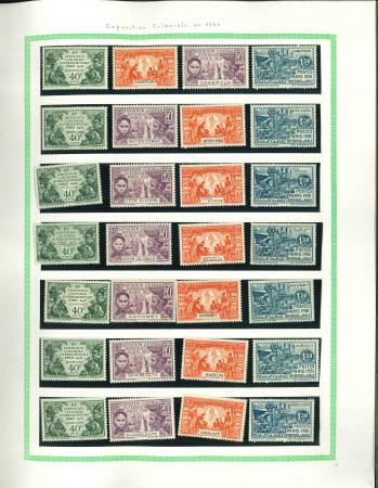 Stamp of Colonies françaises »  Grandes séries coloniales Grandes Séries Coloniales : 1931-1985, dans une reliure Yvert et feuilles neutres belle collection consacrée aux Grandes Séries Coloniales
