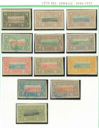 Stamp of Colonies françaises » Côtes des Somalis Côte des Somalis, 1894-1966: collection **/*/obl. bien fournie