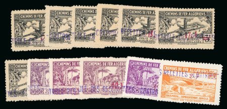 Stamp of Colonies françaises » Algérie Algérie : 1943, série Colis Postaux YT n° 98-109 neufs *
