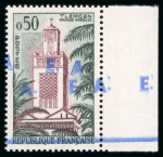Stamp of Colonies françaises » Colonies Francaise Collections et Lots (Après Indépendance) Algérie : 1962, dans deux petits classeurs bel ensemble de plusieurs dizaines de timbres surchargés EA