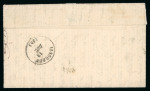 Stamp of France » Ballons Montés 1870, Y&T n°37 sur lettre avec mention manuscrite "Par