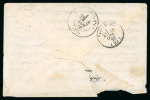 Stamp of France » Ballons Montés 1870, Y&T n°29B, enveloppe et correspondance avec mention