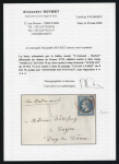 Stamp of France » Ballons Montés 1870, Y&T n°29B, lettre avec mention manuscrite "Par