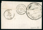 Stamp of France » Ballons Montés 1870, Y&T n°29B, lettre avec mention manuscrite "Par