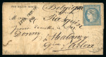 Stamp of France » Ballons Montés 1871, Y&T n°37 sur lettre avec mention imprimée "Par