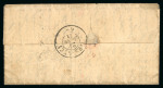 Stamp of France » Ballons Montés 1871, Y&T n°37 sur lettre avec mention imprimée "Par