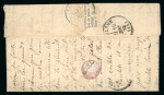Stamp of France » Ballons Montés 1870, Gazette des Absents n°9 transportée par ballon monté "Le Ville-d'Orléans"