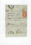 Stamp of France » Ballons Montés 1870, Y&T n°31sur lettre avec mention imprimée "Par