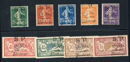 Stamp of France » Guerre France timbres de Guerre : 1916, Postes Monténégrines en exil YT n° 1-2 et 5-11 neufs *