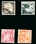 Stamp of Colonies françaises » Monaco Monaco : 1955, série Oiseaux PA YT n° 55-58 essais de couleurs
