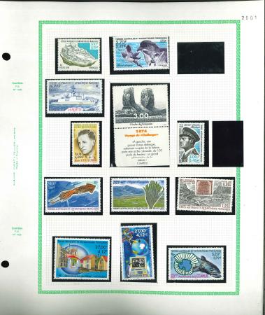 Stamp of Colonies françaises » TAAF TAAF : 1985-2018, dans deux reliures très belle collection neufs **,