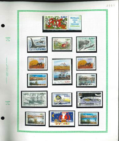 Stamp of Colonies françaises » St. Pierre et Miquelon 1986-2015, dans deux reliures Yvert et feuilles neutres,