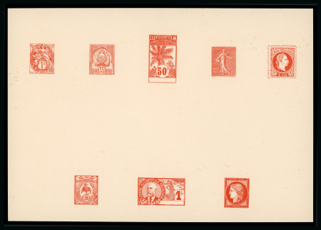 Stamp of France » Émissions à partir de 1900 1905, Feuillet imprimé à l'Atelier des Timbres Poste