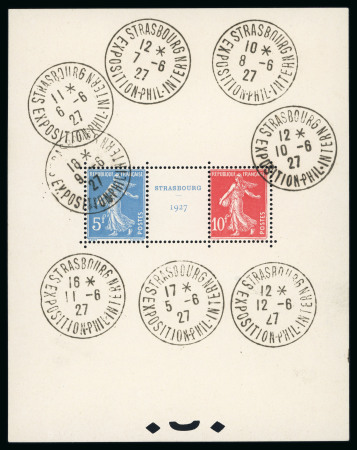 Stamp of France » Blocs et Feuillets 1927, Exposition Philatélique de Strasbourg Bloc feuillet