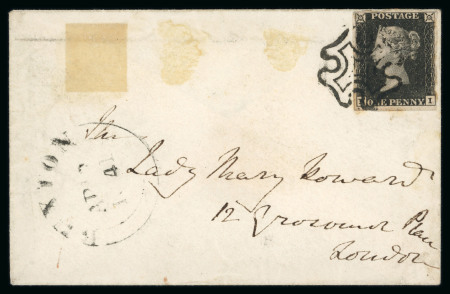 Stamp of Great Britain » 1840 1d Black and 1d Red plates 1a to 11 1840 1d black pl.6 NI with just touched to good margins,