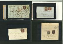 Stamp of Great Britain » 1841 1d Red 1841 1d red, attractive assembly of sixteen covers,