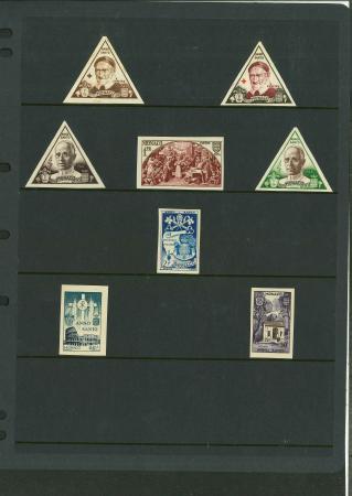 Stamp of Colonies françaises » Monaco 1951-1968, collection d'essais de couleurs non dentelés neufs ** MNH