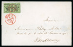 Stamp of Switzerland / Schweiz » Kantonalmarken » Genf 1845, Doppelgenf auf fast vollständiger Faltbriefhülle von Genf nach Vandœuvres