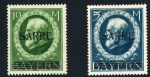 Stamp of Colonies françaises » Sarre Sarre : 1920, YT n° 30 et n° 31 timbres de Bavière