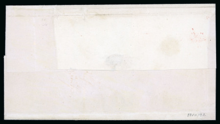 1844, linke Hälfte der Doppelgenf auf Ortsbrief von Genf