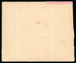 Stamp of Switzerland / Schweiz » Portomarken 1887, Portomarken 500 Rp. gelbgrün ein Paar und eine Einzelmarke auf Begleitadresse für Wertpakete von Speicher nach London