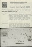 Stamp of Switzerland / Schweiz » Portofreiheit 1871, Portofreiheits-Vignette « Militaires français internés en Suisse. GRATIS. » purpurlila auf Brief von Sarnen nach Lyon