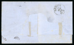 Stamp of Egypt » Italian Post Offices » Alexandria 1865 (14.8) Folded cover from Alexandria via Brindisi