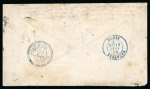 Stamp of Egypt » French Post Offices » Port Said 1875 (17.6) Envelope from Bristol, England addressed to the "SS Fleurs Castle" in Port Said