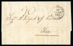 Stamp of Egypt » French Post Offices » Alexandria 1842-58 Three folded covers showing three different