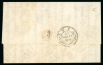 Stamp of Egypt » French Post Offices » Alexandria 1842-58 Three folded covers showing three different