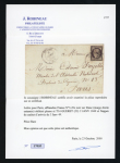 Stamp of France » Lettres Classiques T14 de Guéret du 02.01.1849 sur lettre affranchie Cérès Y&T n°3