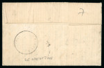 Stamp of France » Ballons Montés 1870, Lettre par ballon monté "Le Newton", affranchie