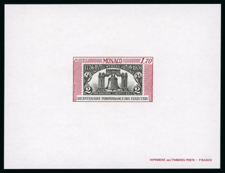Stamp of Colonies françaises » Monaco Monaco, 1976 : Bicentenaire de l'indépendance des Etats