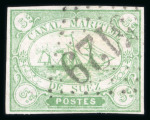 Stamp of Egypt » Suez-Canal Company 1868 5c green, used with four clear margins, neatly cancelled by crisp clear strike of "5129" dotted lozenge