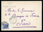 Stamp of Egypt » Officials 1907 OHHS 1pi blue, single tied Alexandria cds on printed envelope from the "Casse de la Dette Publique"