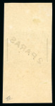 Stamp of Egypt » 1864-1906 Essays 1879 De La Rue Essay of Surcharge: 2pa on 5pa olive green, imperforate single with sheet margin top and bottom