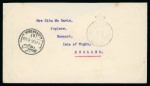 Stamp of Egypt » British Forces in Egypt 1935 Jubilee 1pi blue, tied retta cancel on reverse of envelope from Alexandria to England
