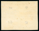 Stamp of Egypt » Suez-Canal Company 1868 20c blue, mint block of four, fresh and very fine.