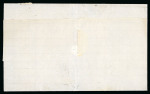 Stamp of Egypt » 1867-69 Penasson » Issued Stamps 1pi rose-red, on folded letter sheet ftom Alexandria