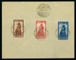 Stamp of Egypt » Commemoratives 1927 Statistical Congress: Complete set on unaddressed envelope tied by Congress first day cancels, plus commercial usage